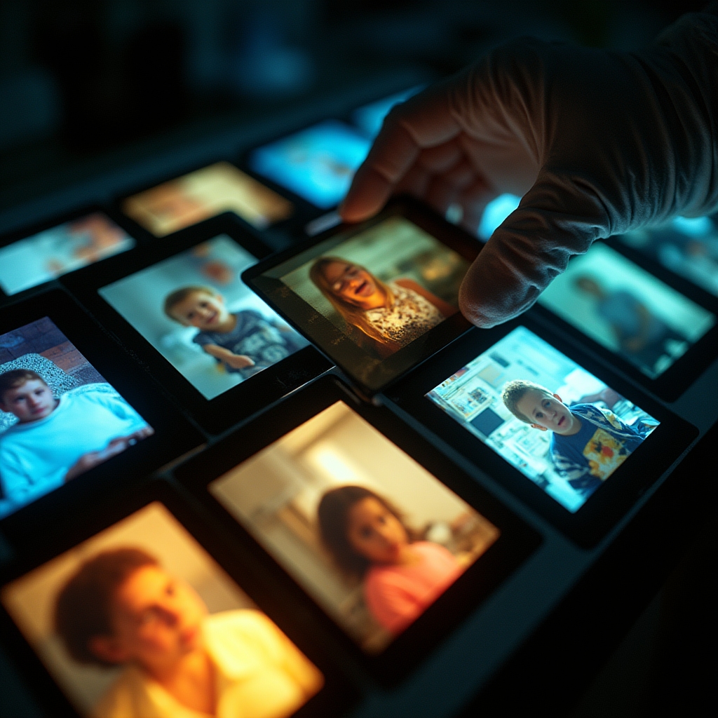 Dijapozitivi u kutiji pripremljeni za digitalizaciju